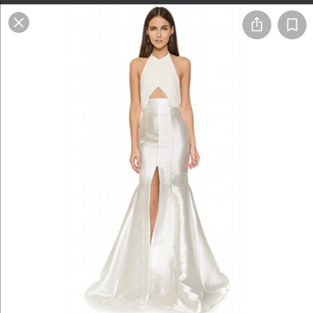Revolve x Solace London Scherrie Maxi Dress in Cream